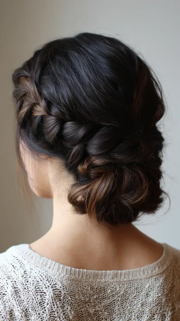 Braided Low Bun