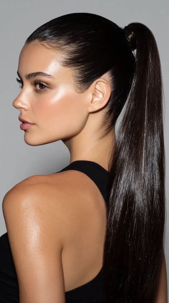Double-Slick Ponytail (Slicked Top and Tail)