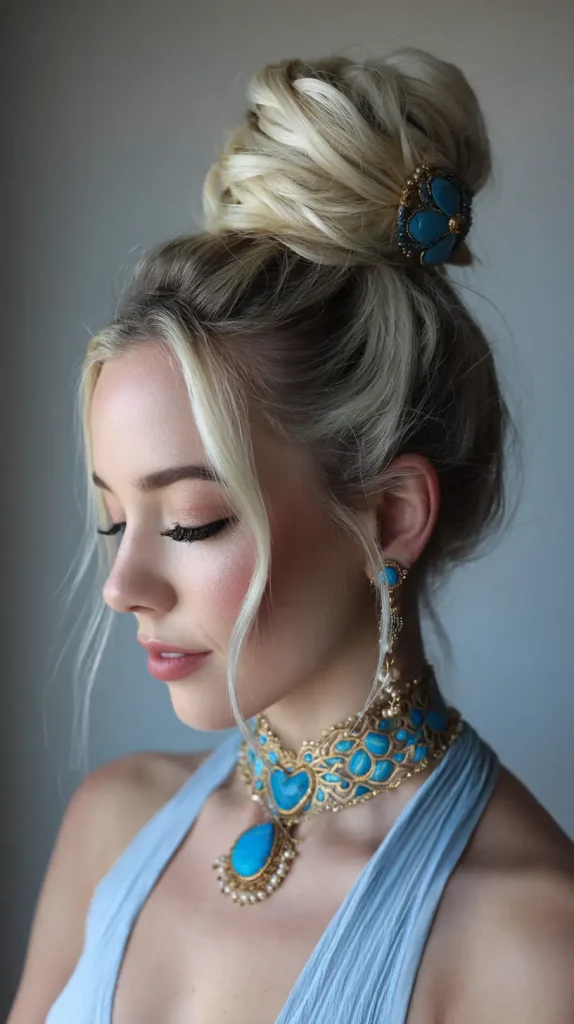High Bun with Accessories
