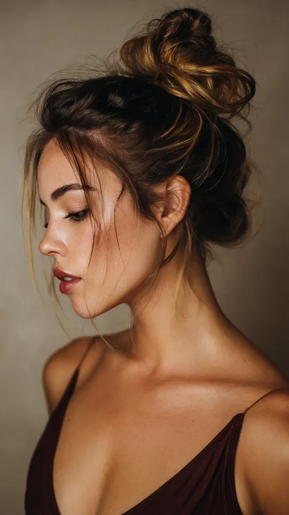 Messy High Bun