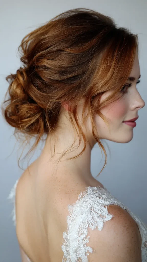 Messy Romantic Low Bun