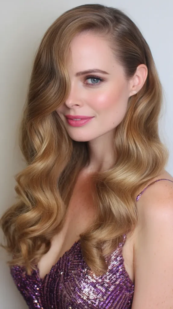 Side-Swept Hollywood Waves
