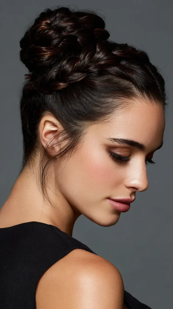 Sleek Bun with Braids
