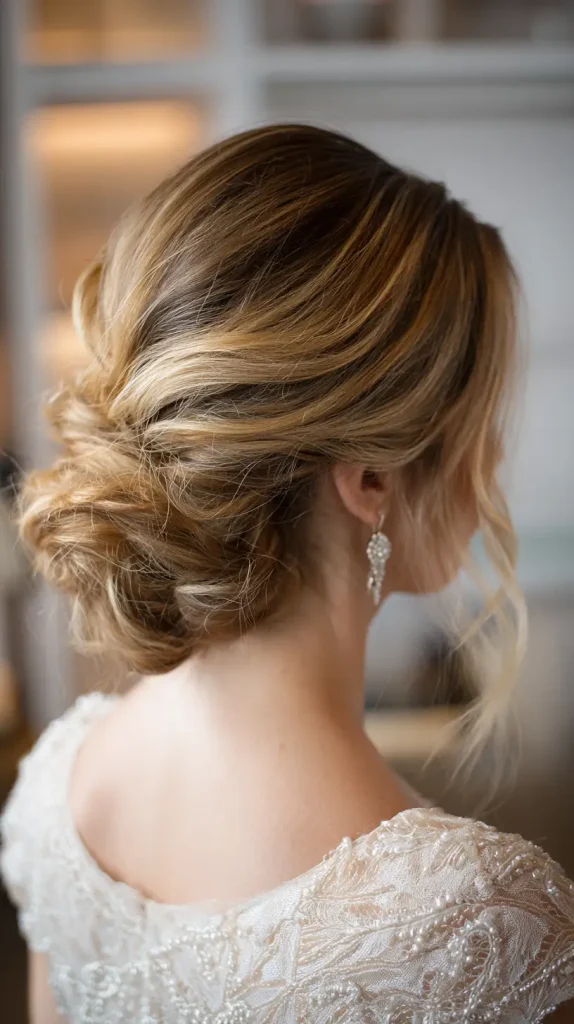 Textured Low Bun