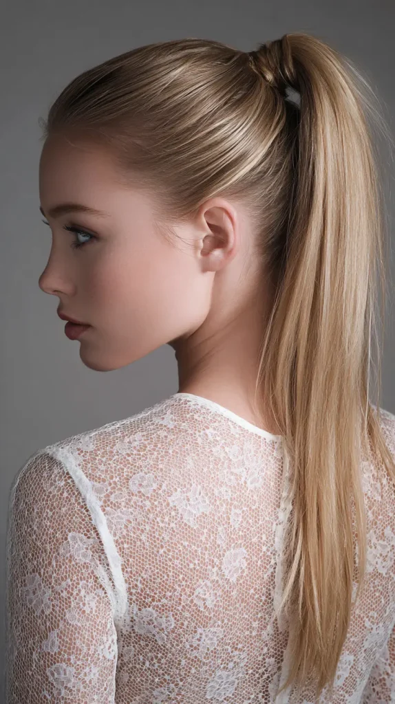 Textured Sleek Ponytail
