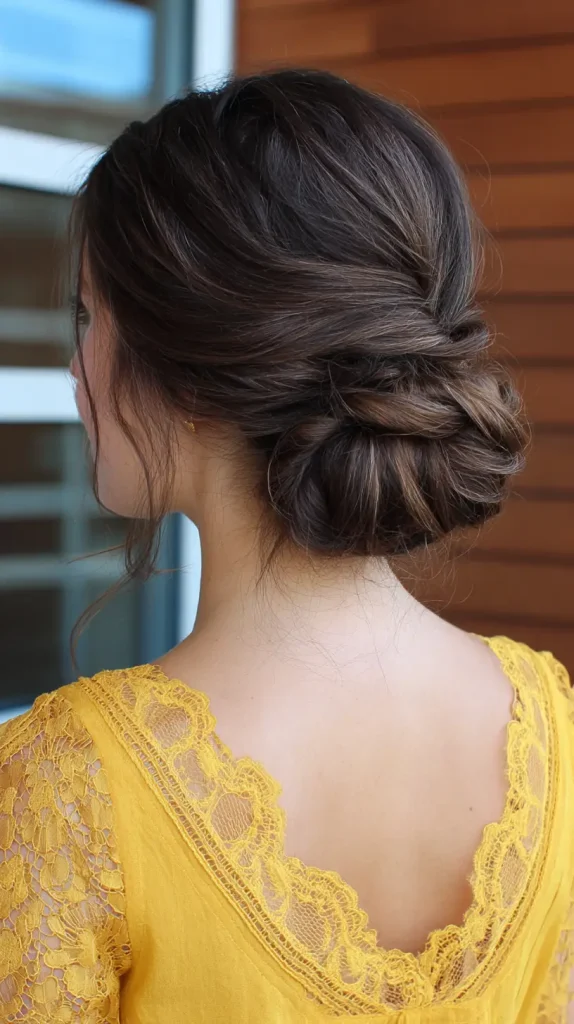Twisted Low Bun