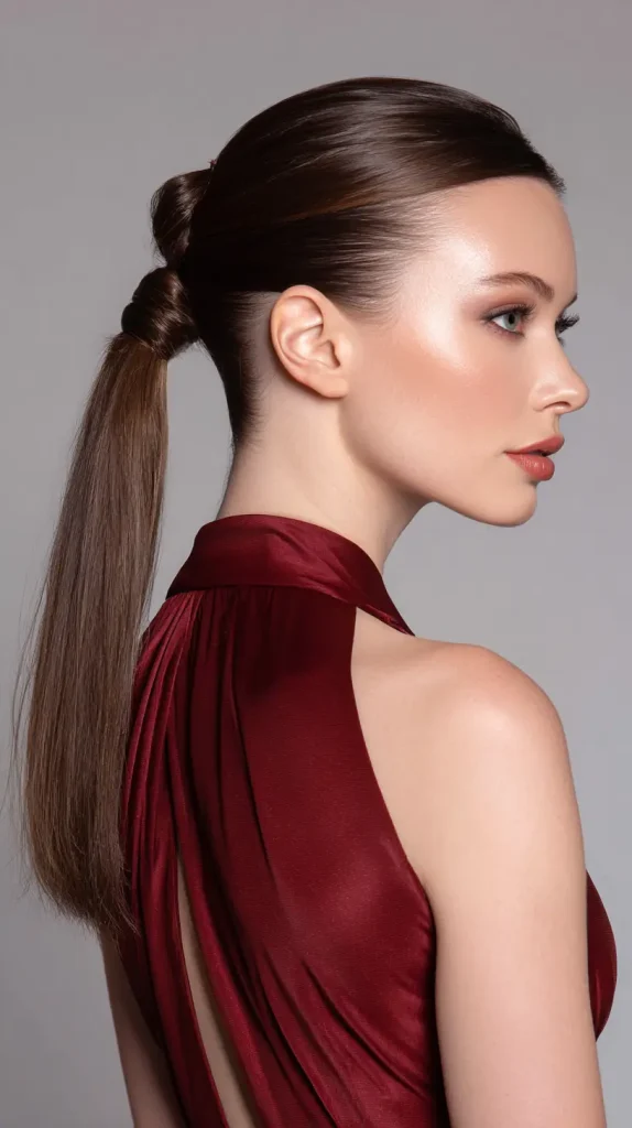 Wrapped Sleek Ponytail